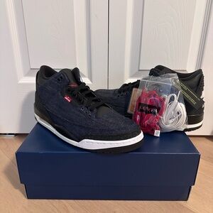 Nike Air Jordan 3 x Levi's® "Indigo and Gym Red" Denim